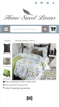 Mobile Screenshot of homesweetlinens.com