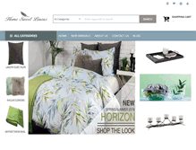 Tablet Screenshot of homesweetlinens.com